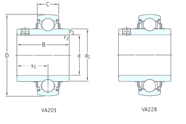 Bearing YAR214-207-2FW/VA228 images