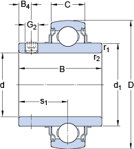 Bearing YAR 215-215-2FW/VA201 images