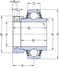 Bearing YEL 204-012-2F images