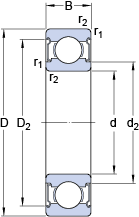 Bearing WBB1-8708-2Z images