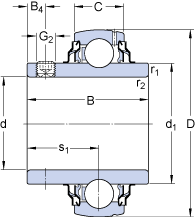 Bearing YAR 207-104-2RF/HV images