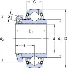 Bearing YSP 208 SB-2F images