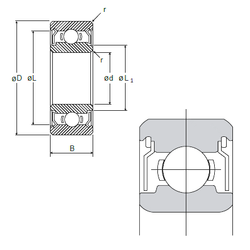 Bearing L-415ZZ images