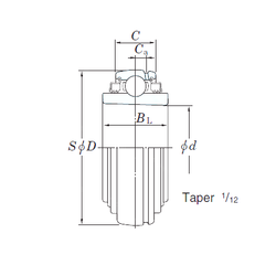 Bearing UK208L3 images