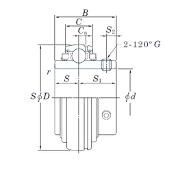 Bearing UCX17-55L3 images