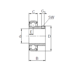 Bearing UB204 images