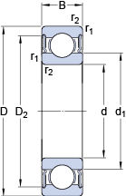 Bearing W 63805-2RS1 images