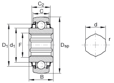 Bearing SK100-206-KRR-B-AH11 images