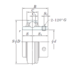 Bearing UC209S6 images