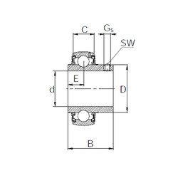 Bearing UC213 images