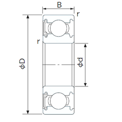 Bearing 1614-RS images