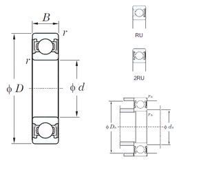 Bearing 6302-2RU images