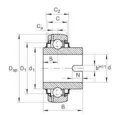 Bearing GLE30-KRR-B images