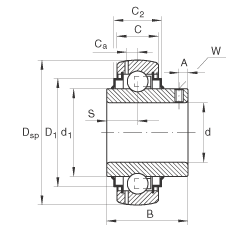 Bearing GYE40-KRR-B images