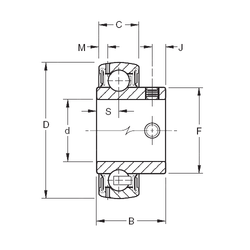 Bearing GYAE55RRB images