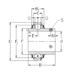 Bearing GYE50-KRRB images