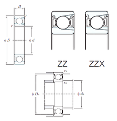 Bearing M6312ZZ images