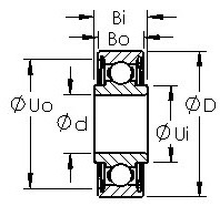 Bearing RW2ZZ images