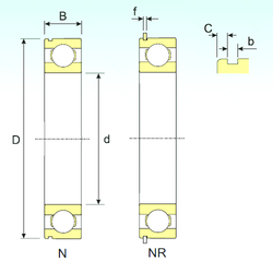 Bearing 6207 NR images