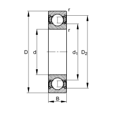 Bearing 61809-2RSR-Y images