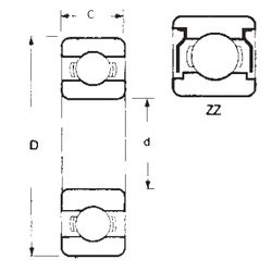 Bearing 16001ZZ images