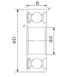 Bearing 6001NKE images