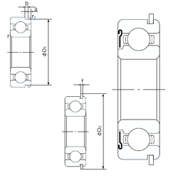 Bearing 6018ZNR images