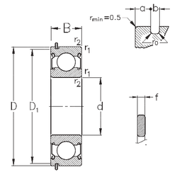 Bearing 6312-2Z-NR images