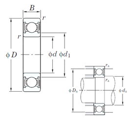 Bearing 6204 2RD C3 images