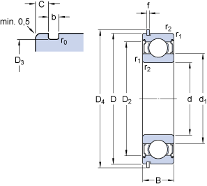 Bearing 6304-2ZNR images