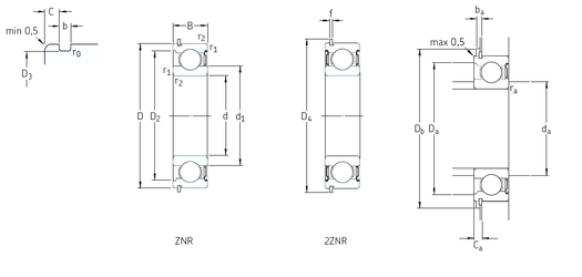 Bearing 206-2ZNR images