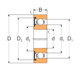 Bearing 6306-RS1 images