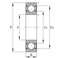 Bearing 6204-C-2HRS images