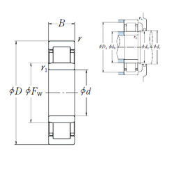 Bearing NU 206 EW images