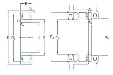 Bearing NU1010ECP/C3VL0241 images