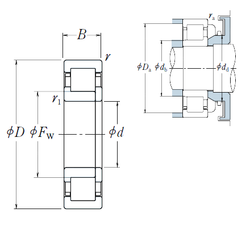 Bearing NUP 205 EW images