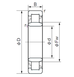 Bearing NU 1040 images