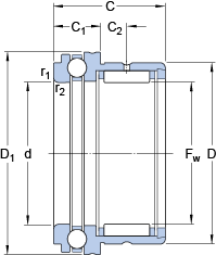 Bearing NKX 10 TN images