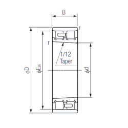 Bearing NN3022K images