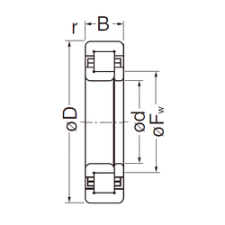 Bearing NUP308EG images