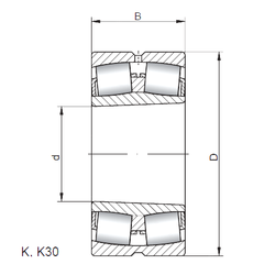 Bearing 22218 KCW33 images