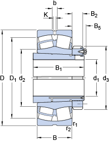 Bearing 23972 CCK/W33 + OH 3972 H images