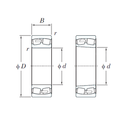 Bearing 23044R images