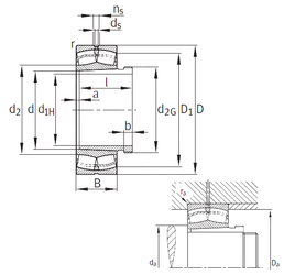 Bearing 24140-B-K30+AH24140 images