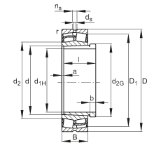 Bearing 24172-E1-K30 + AH24172-H images