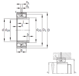 Bearing 23188-K-MB+AHX3188G images