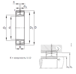 Bearing 24140-B-K30 images