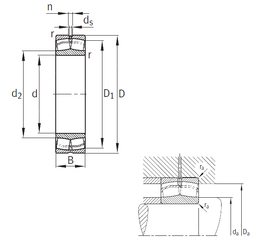 Bearing 23140-B-MB images