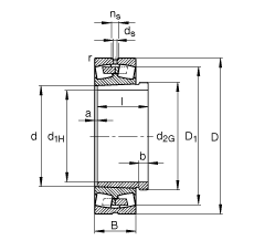 Bearing 23122-E1A-K-M + AHX3122 images