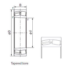 Bearing 24030AXK30 images